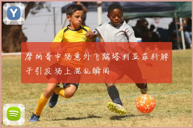 摩纳哥中场意外飞踹塔利亚菲科脖子引发场上混乱瞬间